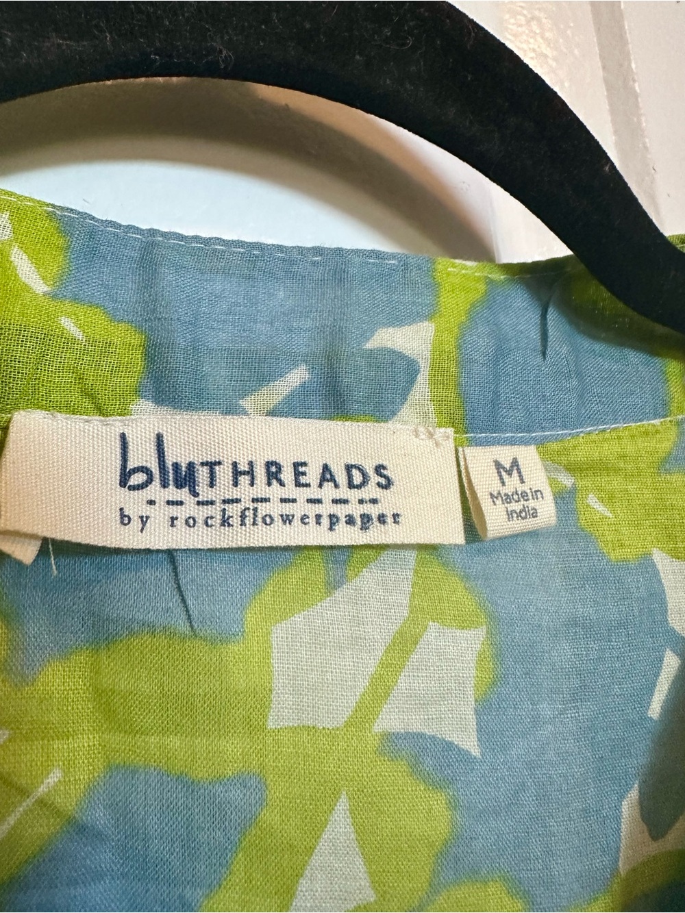 bluTHREADS by rockflowerpaper 100% Cotton Printed Tunic Top Size Medium - Picture 3 of 8
